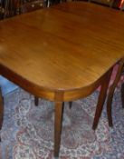 A Regency mahogany dining table,