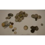 A large collection of various Coins of the Realm and other world coinage,