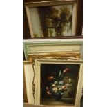 Assorted pictures and prints to include EDWARD ALFRED ANGELO GOODALL "Seascape",