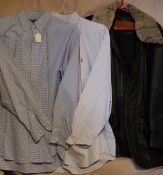 A collection of various gentleman's shirts to include Polo by Ralph Lauren, Pink, Hawes & Curtis,
