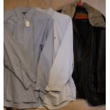 A collection of various gentleman's shirts to include Polo by Ralph Lauren, Pink, Hawes & Curtis,