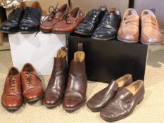 A selection of gentleman's shoes, all size 8½, to include a pair of Church's brogues,