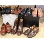 A selection of gentleman's shoes, all size 8½, to include a pair of Church's brogues,