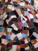 A 19th Century American silk patchwork quilt CONDITION REPORTS Mid to late 19th