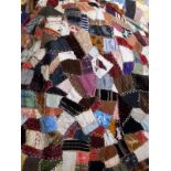 A 19th Century American silk patchwork quilt CONDITION REPORTS Mid to late 19th