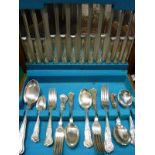 A canteen of cutlery containing various Kings pattern cutlery