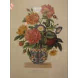 AFTER PREVOST "Vase Anglais", colour print,