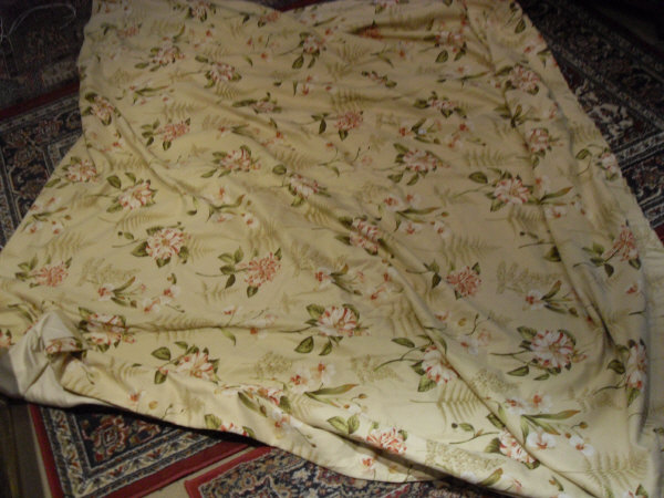 A pair of Sanderson "Lavinia Fern" cotton interlined curtains with matching pelmet - Image 2 of 6