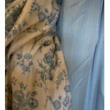 A collection of assorted curtains to include a pair of cotton lined "Pimpernel" by Jonelle