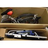 A Cycling Smart trailer and an Urban Rider Model AFY0319 folding bicycle