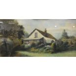 J S C "Ploughman with shire horses", pastel, initialled lower right, together with R.