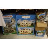 A large quantity of Sylvanian Families toys/models including Grand Hotel and accessories,