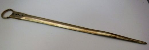 A George III silver meat skewer (by William Eley and William Fearne, London 1816),