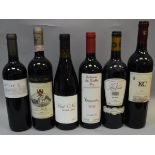 A selection of various red wines to include Chateau de Fayolle 2010 x 3,