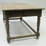 A 19th Century oak centre table,