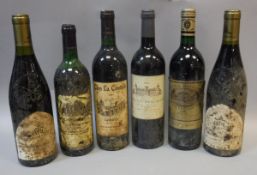 Arc du Rhone 2012 x 2, Chateau Batailley 1989 x 1, Clos la Coutale 2001 x 1,