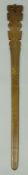 A 19th Century European mangle board of ornamental sword form,