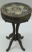 A 19th Century Chinese cloisonné centre table, with hardwood frame,
