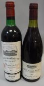 One bottle Chateau Grand-Puy-Lacoste Saint Guirons Pauillac 1979 and one bottle Clos Saint- Denis