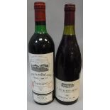 One bottle Chateau Grand-Puy-Lacoste Saint Guirons Pauillac 1979 and one bottle Clos Saint- Denis