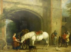 WILLIAM BARRAUD (1810-1850) AND HENRY BARRAUD (1811-1874) "Watering the horses",