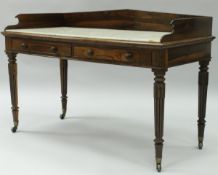 Two near-matching 19th Century rosewood tables attributed to Gillows,
