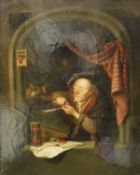 SCHOOL OF GERRIT DOU (1613-1675) "The Schoolmaster",