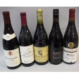 A selection of various red wines to include Te Mara Pinot Noir 2009 x 5, Chiroubles 2009 x 3,