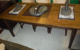 A 19th Century French farmhouse kitchen table,