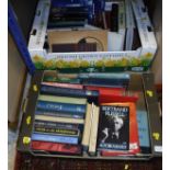 Three boxes of assorted books