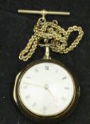 An early 19th Century pair cased pocket watch by William Howard of London, No'd.