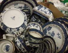 A collection of Booth's "Real Old Willow" pattern dinner and tea wares