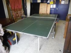 A Jacques foldamatic table tennis table