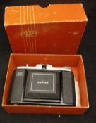A Zeiss Ikon Nettar roller film camera with box and instruction leaflets