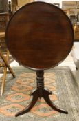 A 19th Century mahogany tea table,