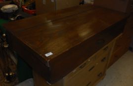 An oak "drawer/trunk"