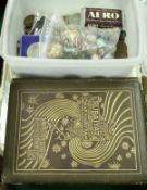 A box of various Coin of the Realm and foreign coinage,