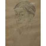 GILBERT SPENCER (1892-1972) "Portrait of a lady", pencil,