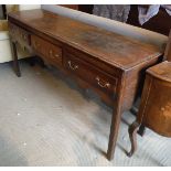 A circa 1800 elm dresser,