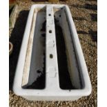 A Royal Doulton stoneware double sided sink of large proportions