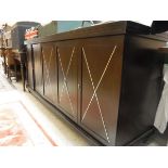 A mahogany effect sideboard,