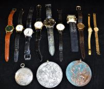 A bag of assorted watches to include a Timex Indigo, two "Mayhem" watches, a ladies Accurist watch,