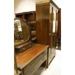 An Edwardian mahogany and inlaid dressing table by James Shoolbred & Co of Tottenham Court Road