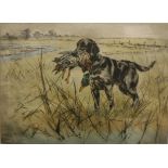 A quantity of assorted pictures and prints to include AFTER HENRY WILKINSON "Retriever with duck",