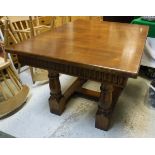 Two small oak tables (as ends or to be used separately),