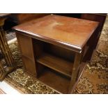 Two modern mahogany revolving bookcases in the Edwardian style