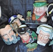 Four Royal Doulton character jugs to include "The Lawyer" D6498, "Old Salt" D6551.