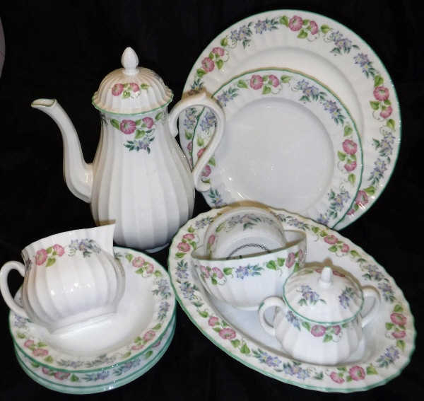 A collection of Royal Worcester English Garden part dinnerware,
