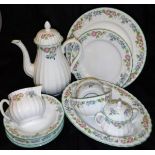 A collection of Royal Worcester English Garden part dinnerware,