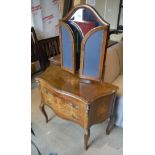 A circa 1900 rosewood and marquetry inlaind commode in the Louis XV taste,